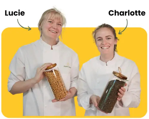 Lucie LAJOUX & Charlotte BLIN, co-fondatrices de Madame Beans Lucie LAJOUX & Charlotte BLIN, co-fondatrices de Madame Beans